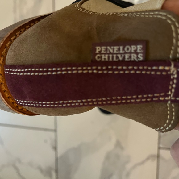 PENELOPE CHILVERS color-blocked pull up shearling suede ankle booties - Picture 10 of 11